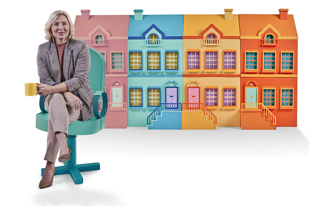 women on a chair