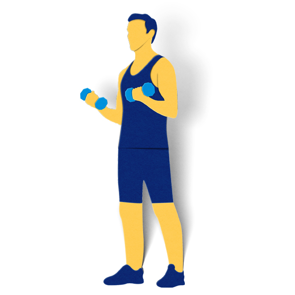 Man with weights